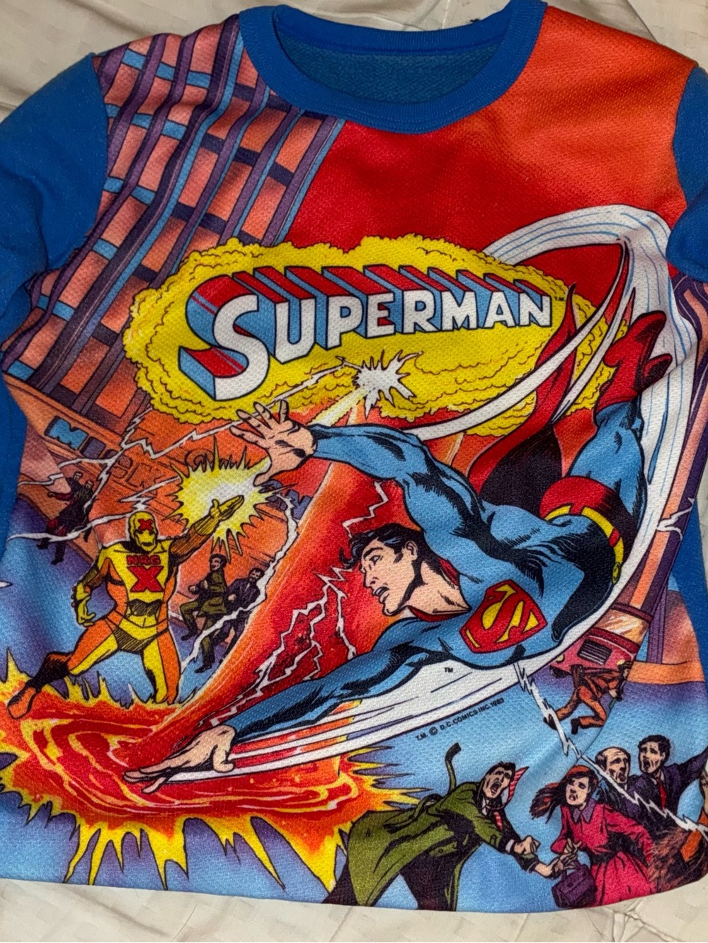 Vintage 1980’s Young Boys Long Sleeve Superman shirt